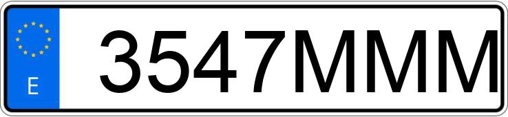 Numer rejestracyjny 3547MMM posiada AUDI Q2