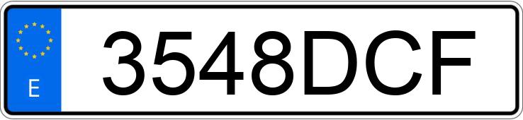 Numer rejestracyjny 3548DCF posiada BMW SERIE 3