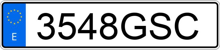 Numer rejestracyjny 3548GSC posiada VOLKSWAGEN SCIROCCO