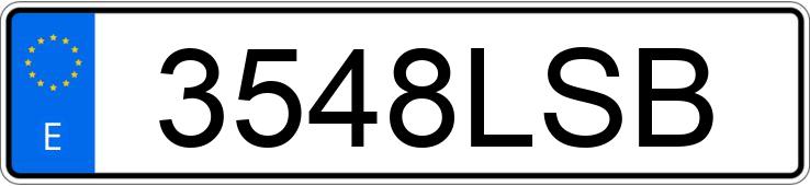 Numer rejestracyjny 3548LSB posiada AUDI A4