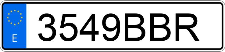 Numer rejestracyjny 3549BBR posiada MERCEDES C (203)