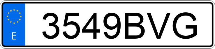 Numer rejestracyjny 3549BVG posiada VOLKSWAGEN BORA