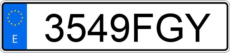 Numer rejestracyjny 3549FGY posiada TOYOTA LAND CRUISER