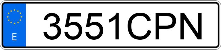 Numer rejestracyjny 3551CPN posiada RENAULT CLIO