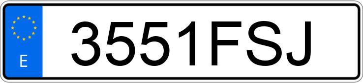 Numer rejestracyjny 3551FSJ posiada FIAT LINEA