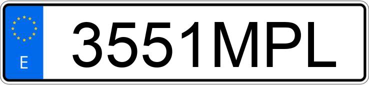 Numer rejestracyjny 3551MPL posiada CUPRA LEON Numer rejestracyjny 3551MPL posiada CUPRA LEON