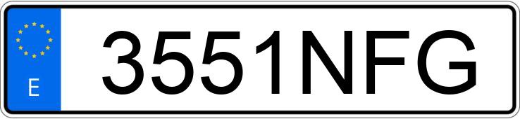 Numer rejestracyjny 3551NFG posiada MERCEDES CLA (117)