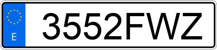 Numer rejestracyjny 3552FWZ posiada LAND ROVER DEFENDER