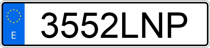 Numer rejestracyjny 3552LNP posiada SUZUKI JIMNY PRO