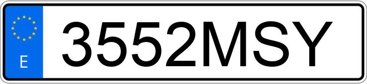 Numer rejestracyjny 3552MSY posiada MERCEDES S (223)