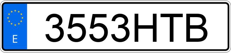 Numer rejestracyjny 3553HTB posiada VOLKSWAGEN CRAFTER