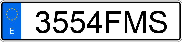 Numer rejestracyjny 3554FMS posiada CHRYSLER 300 C