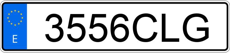 Numer rejestracyjny 3556CLG posiada PEUGEOT 206