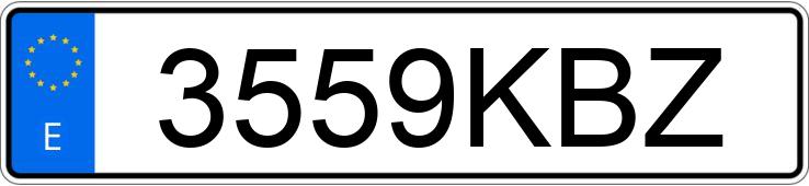 Numer rejestracyjny 3559KBZ posiada KIA CEED
