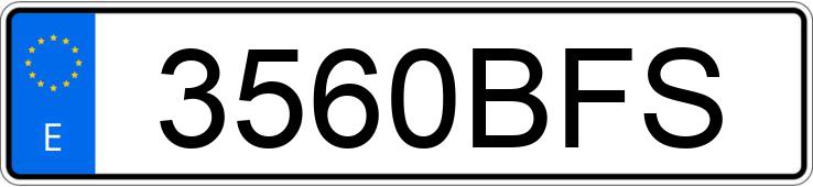 Numer rejestracyjny 3560BFS posiada AUDI A3 Numer rejestracyjny 3560BFS posiada AUDI A3