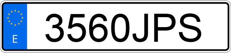 Numer rejestracyjny 3560JPS posiada PEUGEOT 3008
