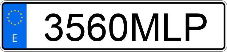 Numer rejestracyjny 3560MLP posiada OPEL CORSA