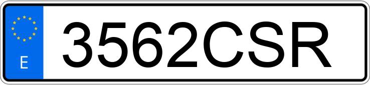 Numer rejestracyjny 3562CSR posiada RENAULT ESPACE Numer rejestracyjny 3562CSR posiada RENAULT ESPACE