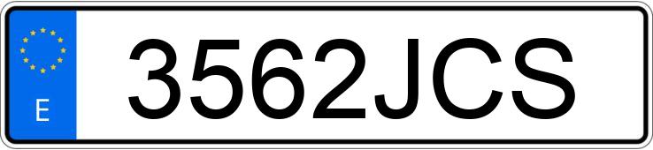 Numer rejestracyjny 3562JCS posiada AUDI A3