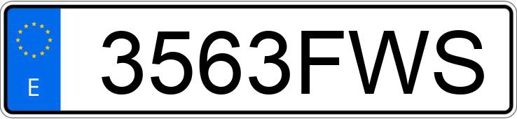 Numer rejestracyjny 3563FWS posiada MERCEDES E (211)