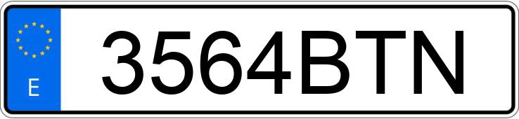 Numer rejestracyjny 3564BTN posiada MERCEDES E (211)