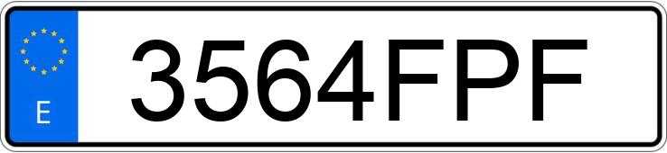 Numer rejestracyjny 3564FPF posiada AUDI A6