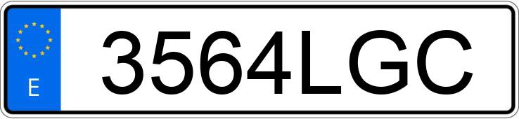 Numer rejestracyjny 3564LGC posiada PEUGEOT RIFTER
