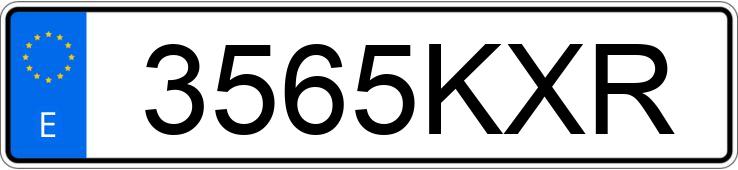 Numer rejestracyjny 3565KXR posiada RENAULT MEGANE