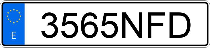 Numer rejestracyjny 3565NFD posiada FIAT PANDA