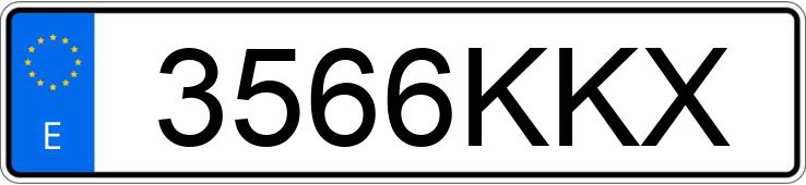 Numer rejestracyjny 3566KKX posiada PORSCHE MACAN