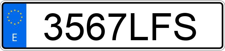 Numer rejestracyjny 3567LFS posiada AUDI A4