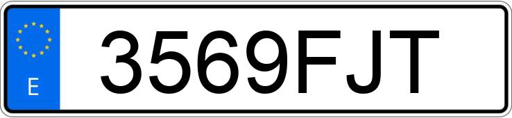 Numer rejestracyjny 3569FJT posiada BMW SERIE 5