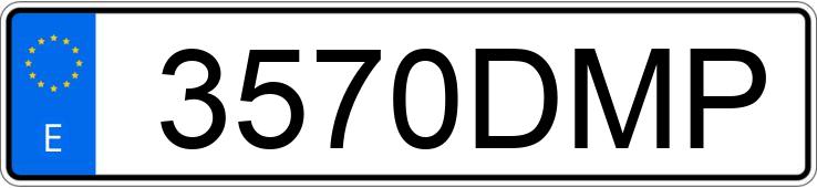 Numer rejestracyjny 3570DMP posiada RENAULT TRAFIC