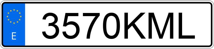 Numer rejestracyjny 3570KML posiada NISSAN QASHQAI