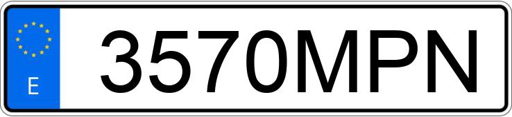 Numer rejestracyjny 3570MPN posiada HYUNDAI I20