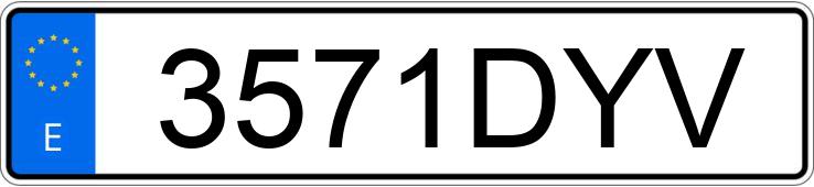 Numer rejestracyjny 3571DYV posiada VOLKSWAGEN POLO