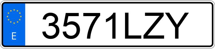 Numer rejestracyjny 3571LZY posiada VOLKSWAGEN TAIGO