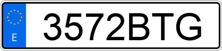 Numer rejestracyjny 3572BTG posiada PEUGEOT 206