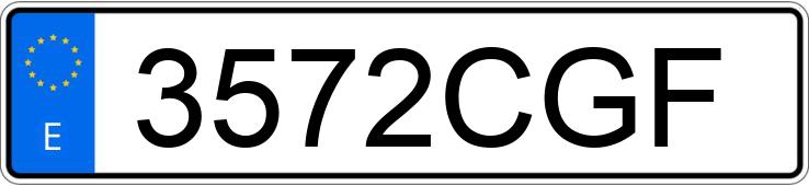 Numer rejestracyjny 3572CGF posiada OPEL CORSA