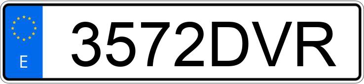 Numer rejestracyjny 3572DVR posiada OPEL ZAFIRA