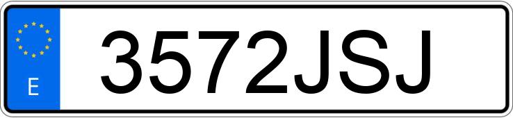 Numer rejestracyjny 3572JSJ posiada SEAT MII