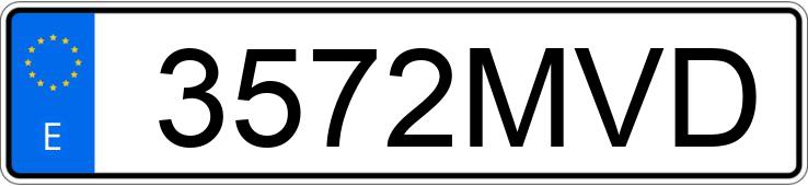 Numer rejestracyjny 3572MVD posiada BMW X3