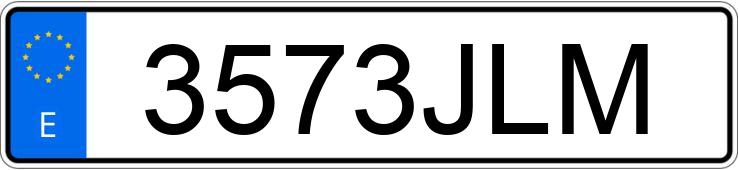 Numer rejestracyjny 3573JLM posiada VOLKSWAGEN GOLF
