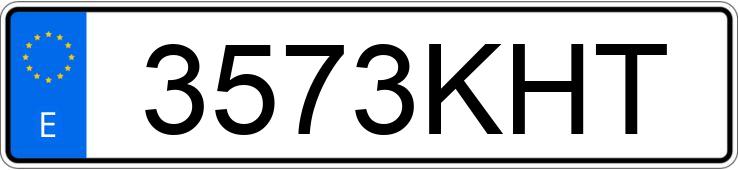 Numer rejestracyjny 3573KHT posiada SEAT IBIZA