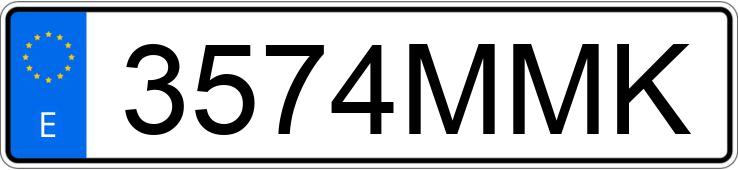 Numer rejestracyjny 3574MMK posiada BMW SERIE 4