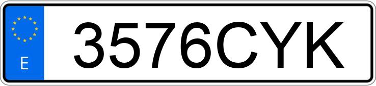 Numer rejestracyjny 3576CYK posiada FORD FOCUS C-MAX