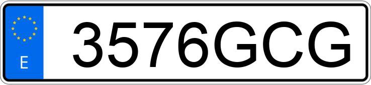 Numer rejestracyjny 3576GCG posiada CITROEN C4