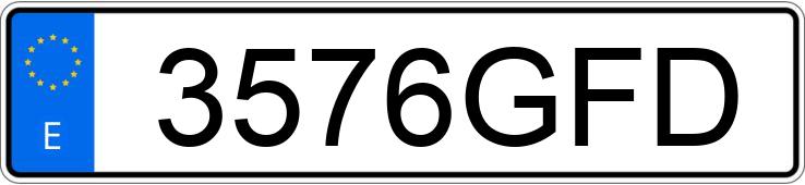 Numer rejestracyjny 3576GFD posiada AUDI A4
