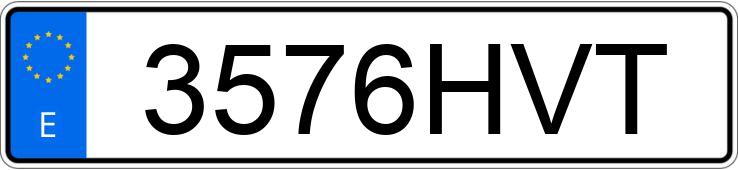 Numer rejestracyjny 3576HVT posiada SEAT IBIZA