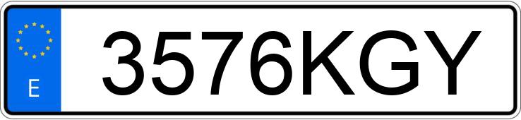 Numer rejestracyjny 3576KGY posiada MAN TGX